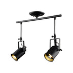Adjustable Black Industrial Track Spotlight