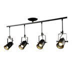 Adjustable Black Industrial Track Spotlight