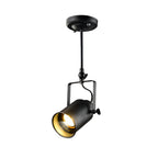 Adjustable Black Industrial Track Spotlight
