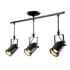 Adjustable Black Industrial Track Spotlight