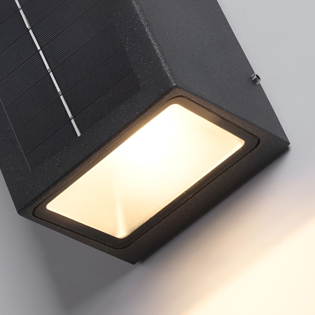 Modern Waterproof Black Up-Down LED Wall Light