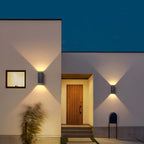 Modern Waterproof Black Up-Down LED Wall Light
