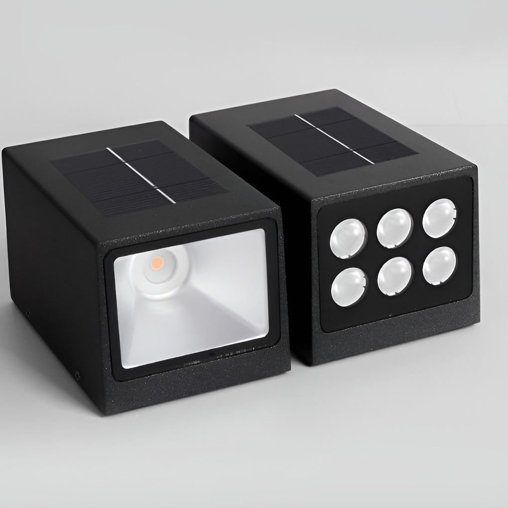 Modern Waterproof Black Up-Down LED Wall Light