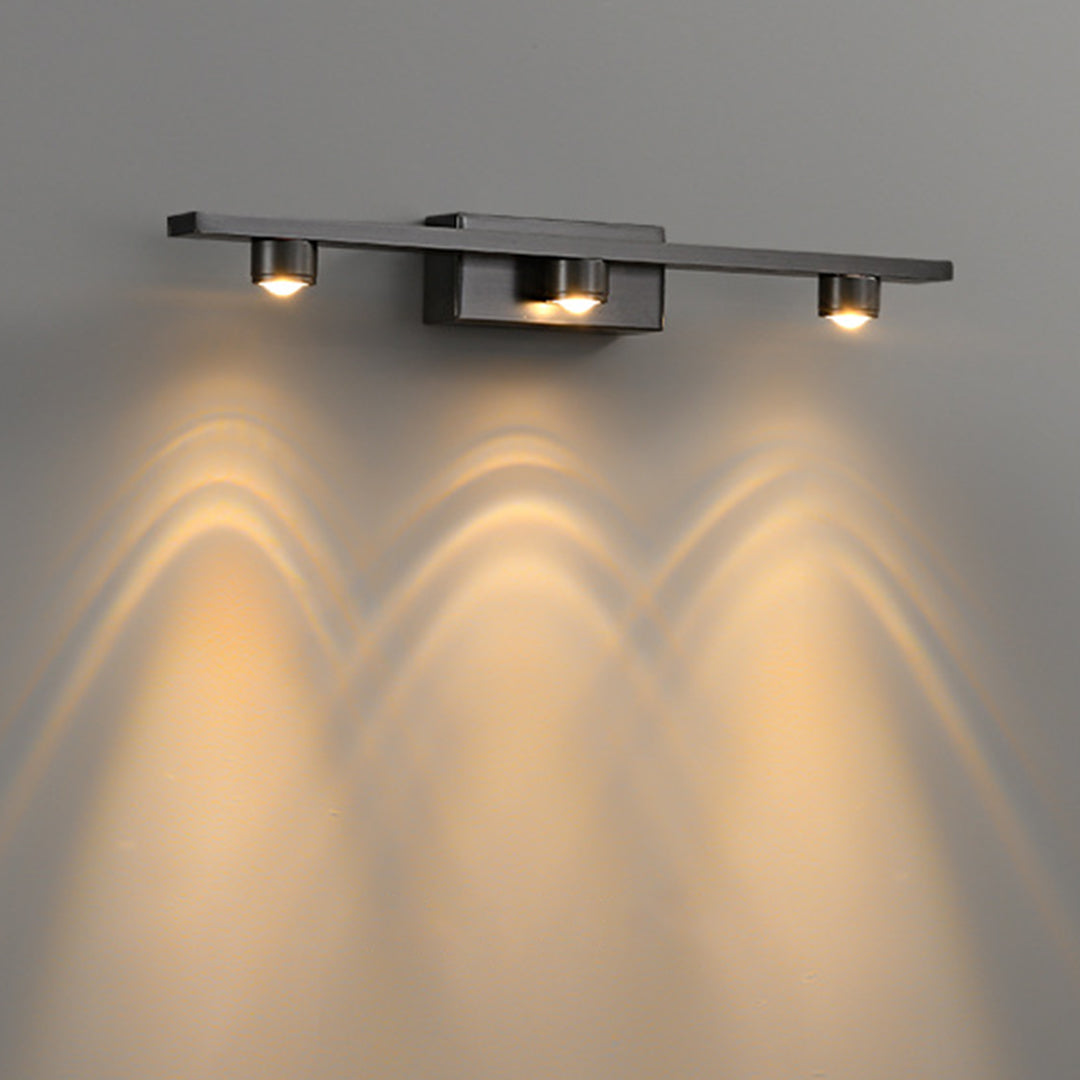 Minimalist Black LED Vanity Lights for Bathroom Mirror Cabinet