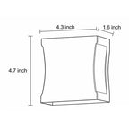 Modern Black LED Outdoor Wall Lights - Up and Down Design