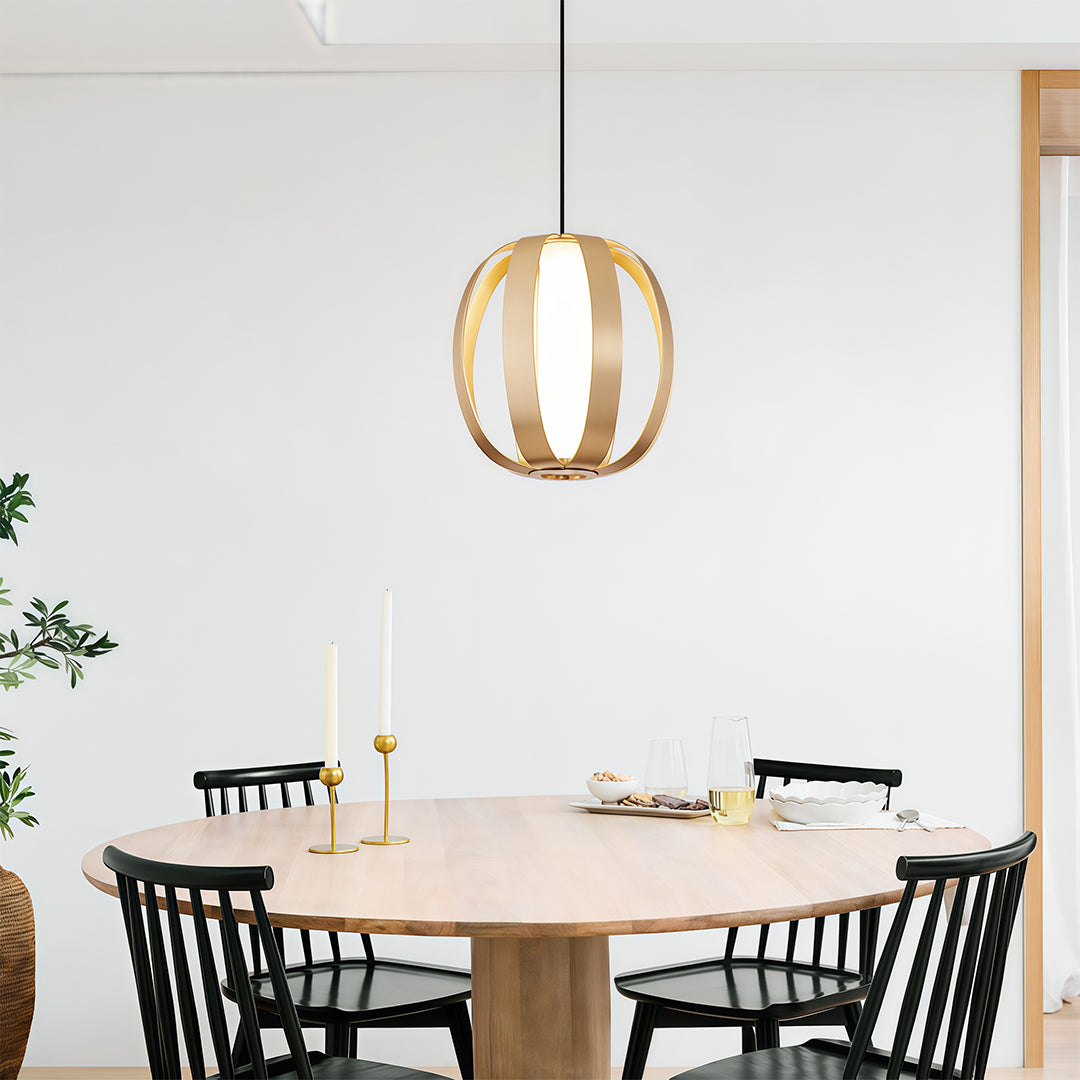 Contemporary LED Lantern Pendant Light - Minimalist Ceiling Fixture