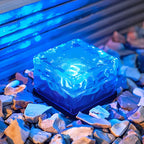 Modern Solar Outdoor Ice Cube Step Lights