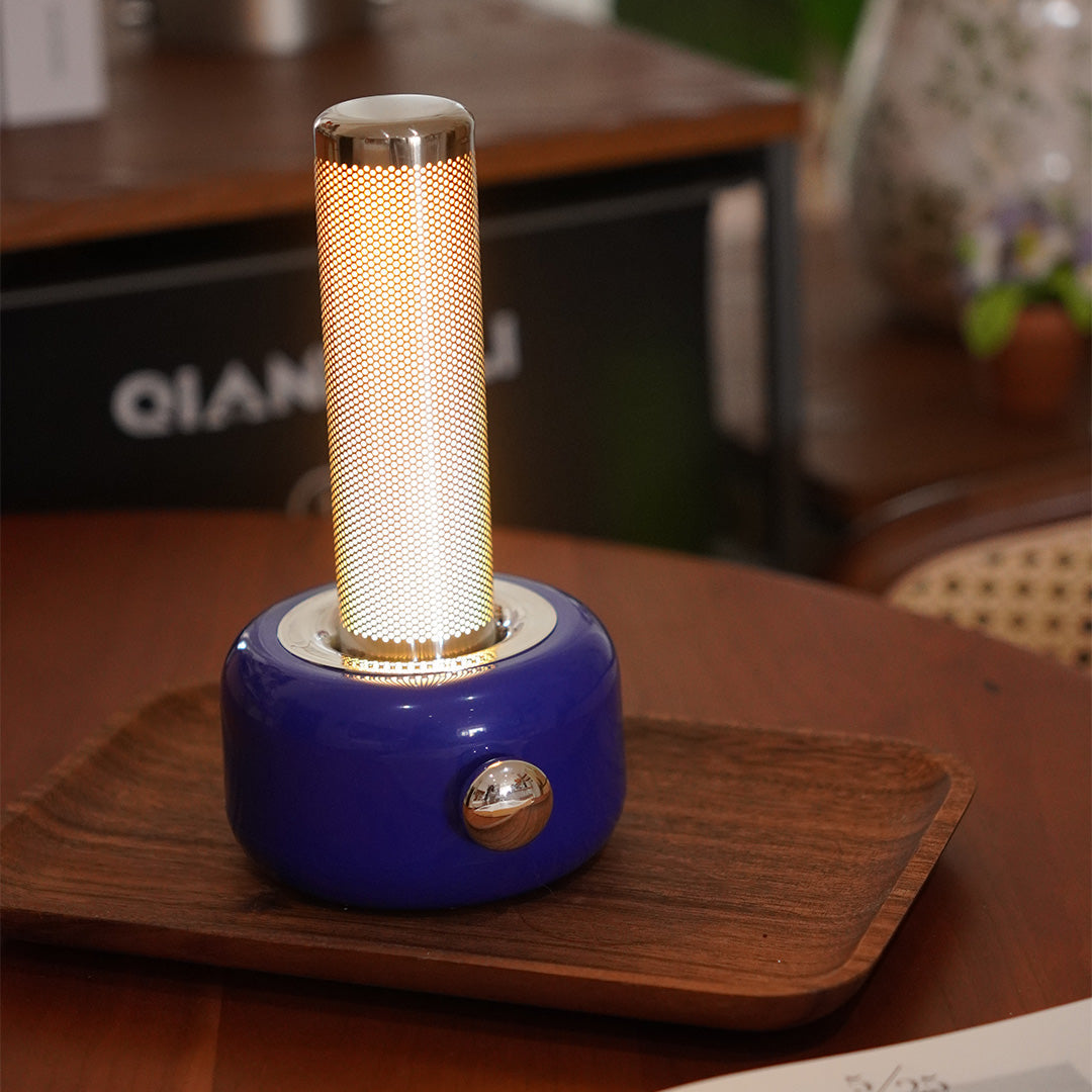 Premium Metal RGB Ambient Table Lamp - Sleek Minimalist Design