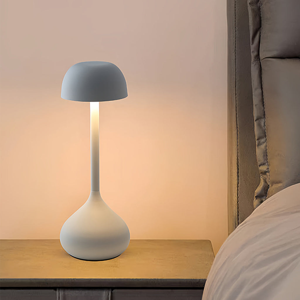 Rechargeable Gourd-Shaped Rustic Metal Table Lamp