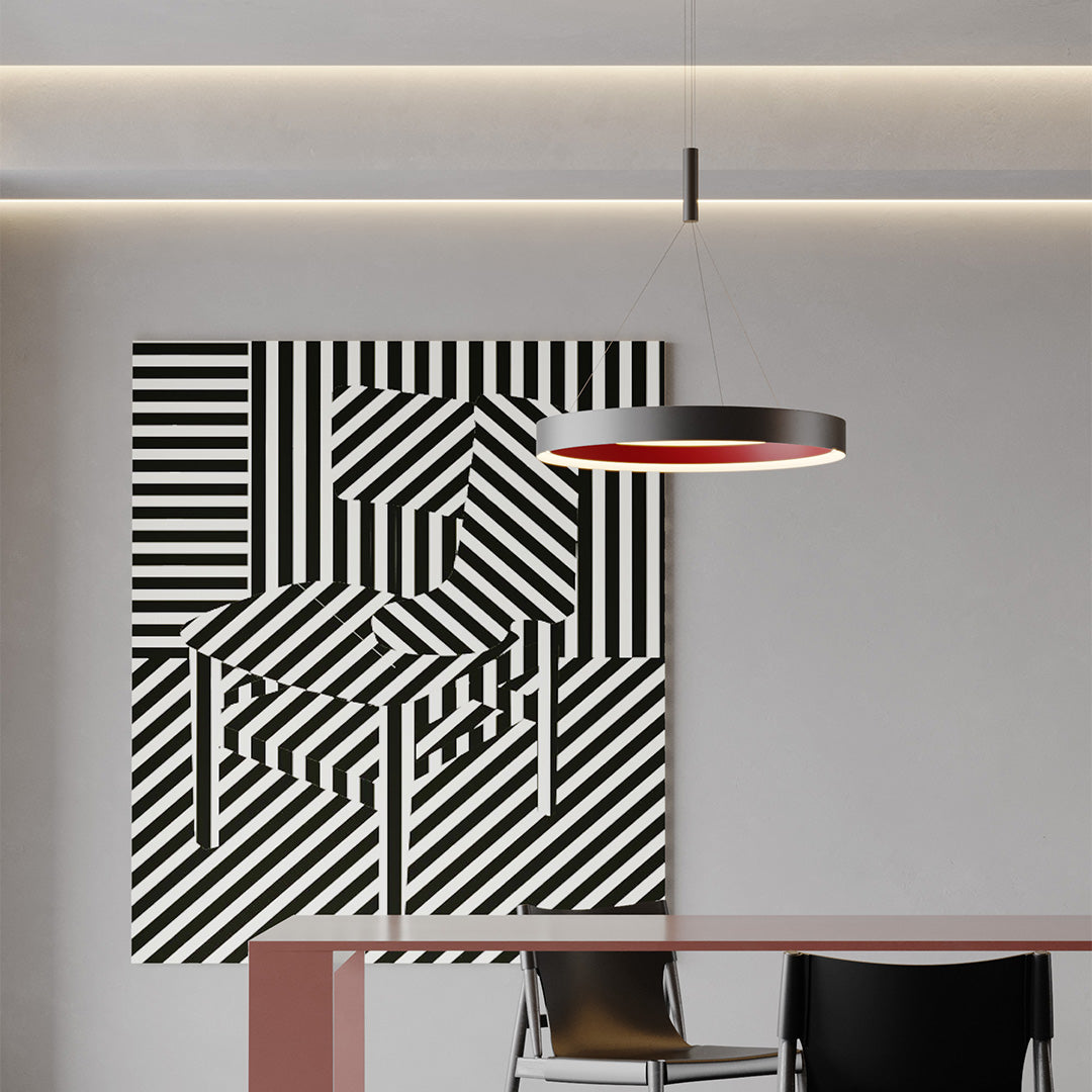 Minimalist Modern Ring Chandelier - Elegant Ceiling Light Fixture
