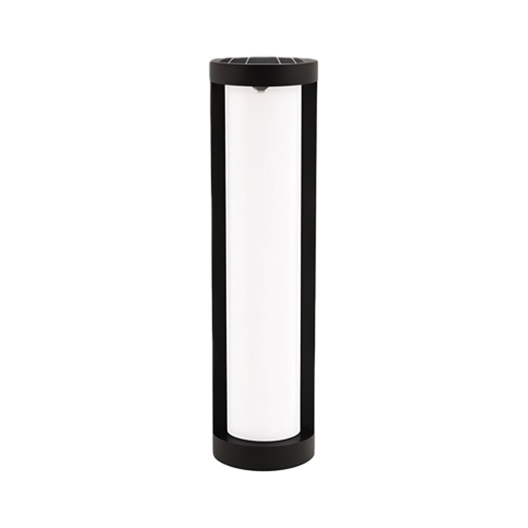 Modern Black LED Cylindrical Bollard Landscape Light