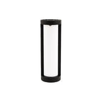 Modern Black LED Cylindrical Bollard Landscape Light