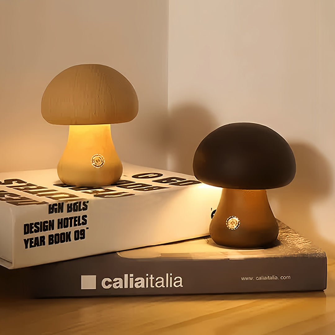 Elegant LED Mushroom Table Lamp - Decorative Night Light