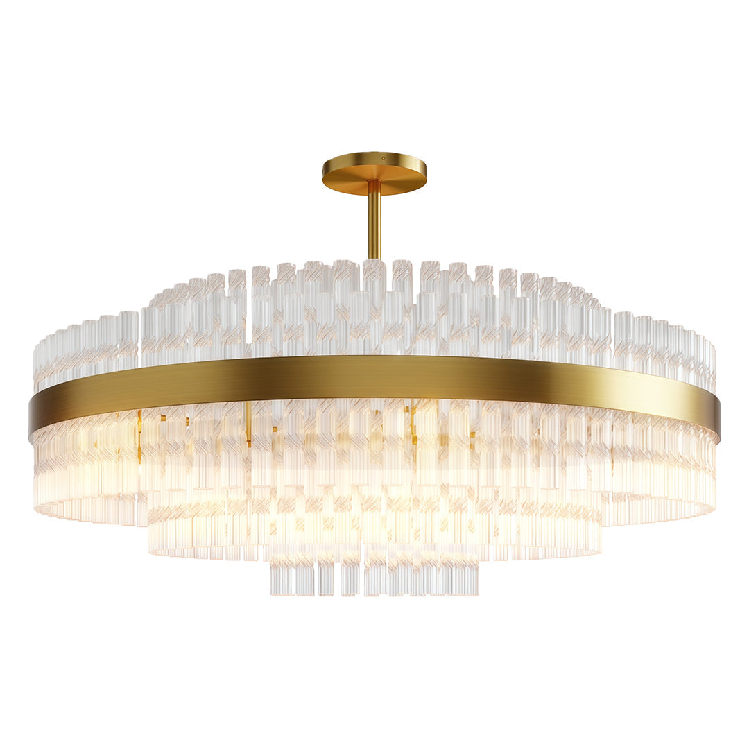 Luxury Copper Industrial Modern Chandelier Ceiling Light