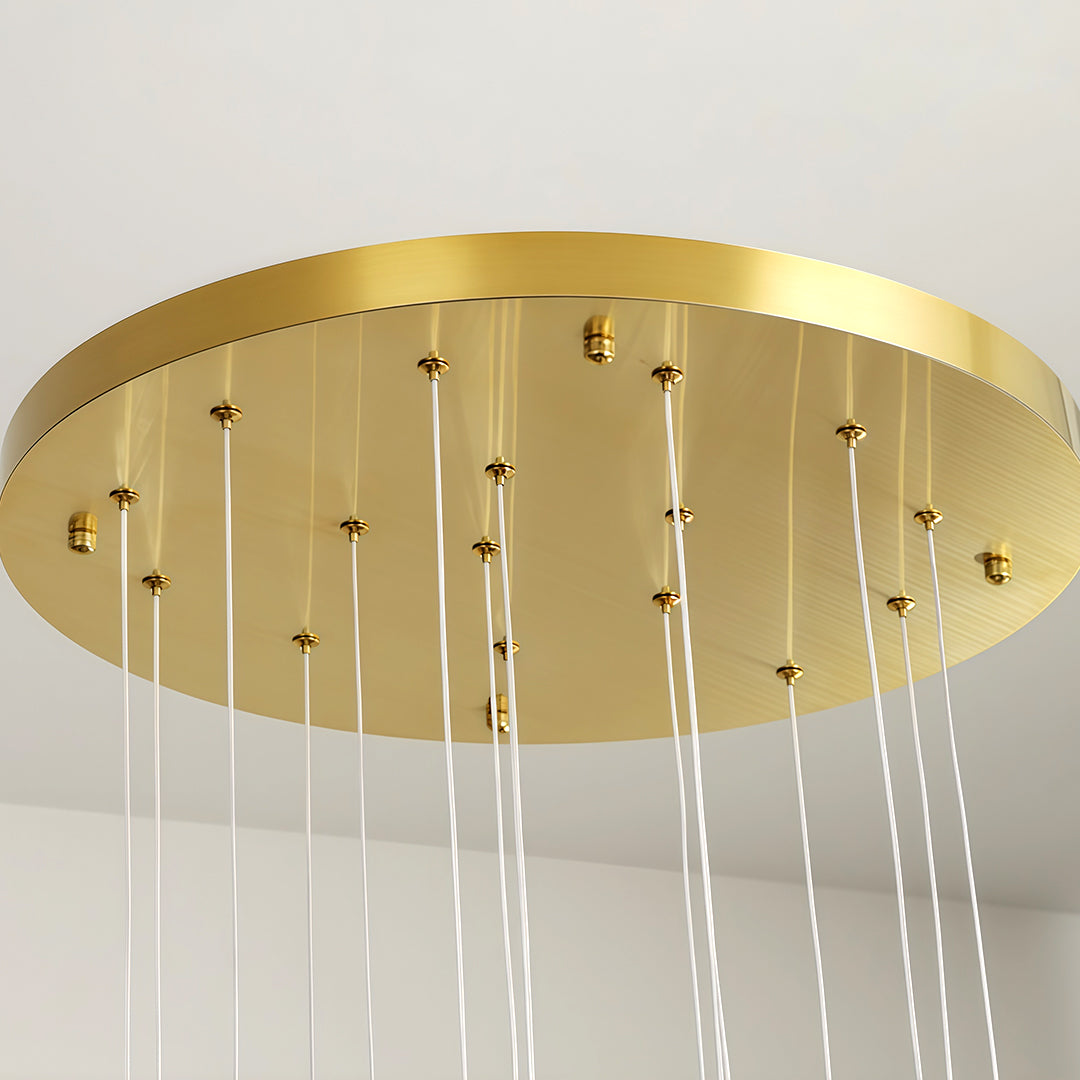 Luxury Tulip Flower Ceramic Chandelier - Elegant Ceiling Light