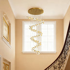 Luxury Tulip Flower Ceramic Chandelier - Elegant Ceiling Light