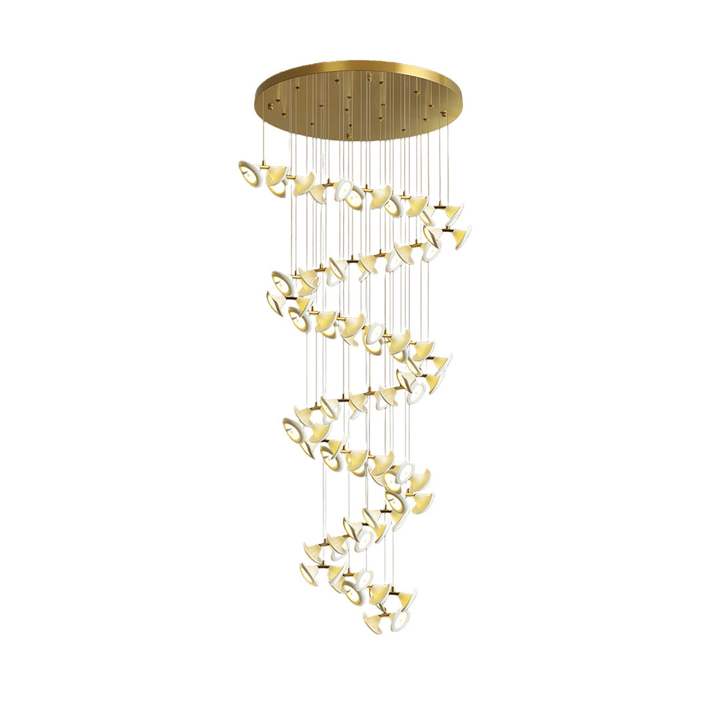Luxury Tulip Flower Ceramic Chandelier - Elegant Ceiling Light