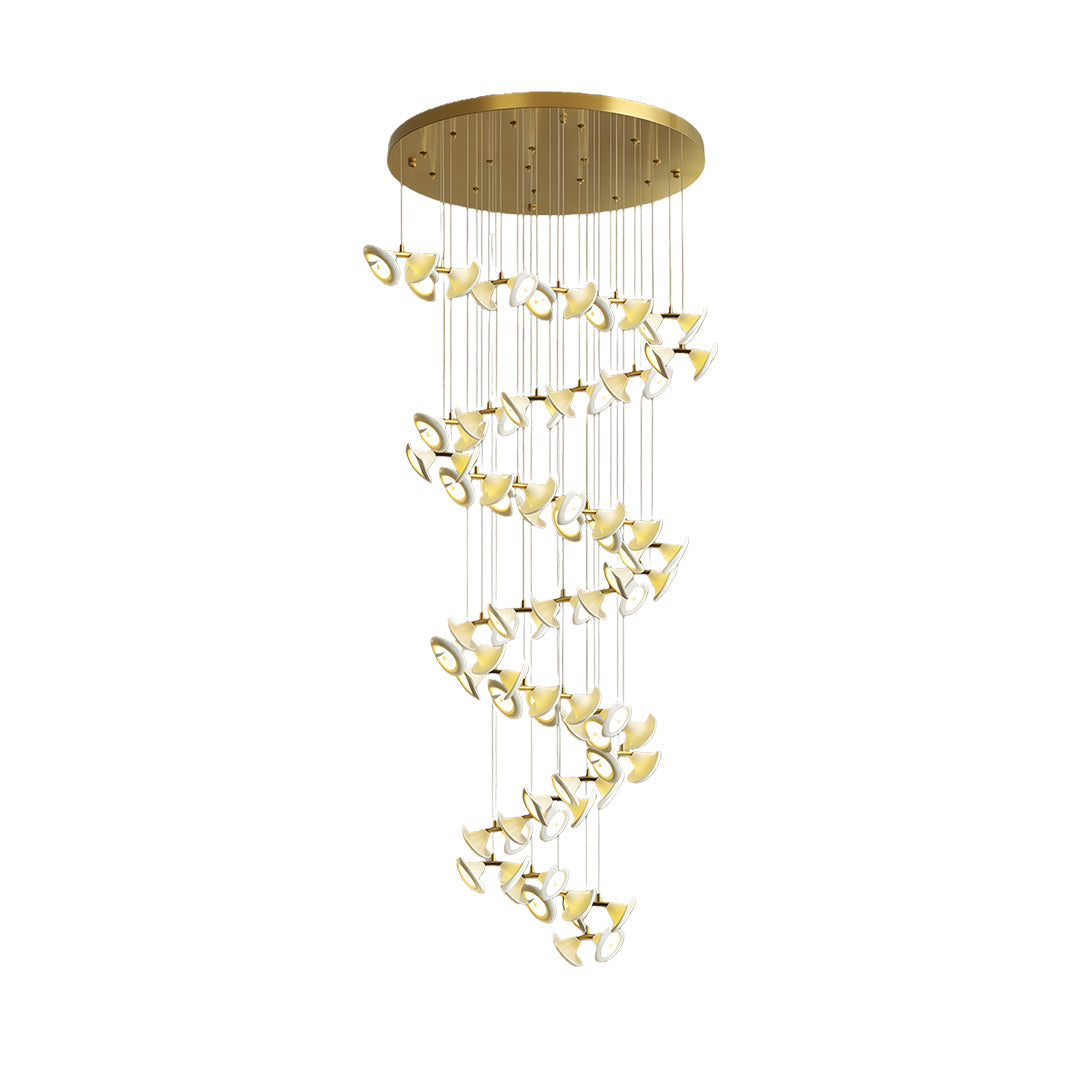 Luxury Tulip Flower Ceramic Chandelier - Elegant Ceiling Light