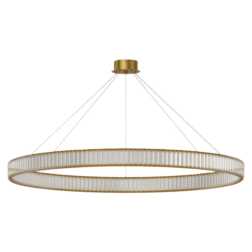 Premium Crystal Round Chandelier - Elegant Ceiling Light