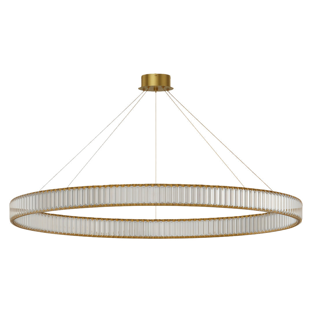 Premium Crystal Round Chandelier - Elegant Ceiling Light