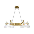 Modern Copper Chandelier - Elegant Ceiling Light Fixture