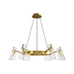 Modern Copper Chandelier - Elegant Ceiling Light Fixture