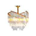 Luxury Vintage Crystal Copper Ceiling Chandelier