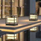 Premium Square Waterproof Metal Solar Brick Pillar Lights