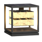 Premium Square Waterproof Metal Solar Brick Pillar Lights