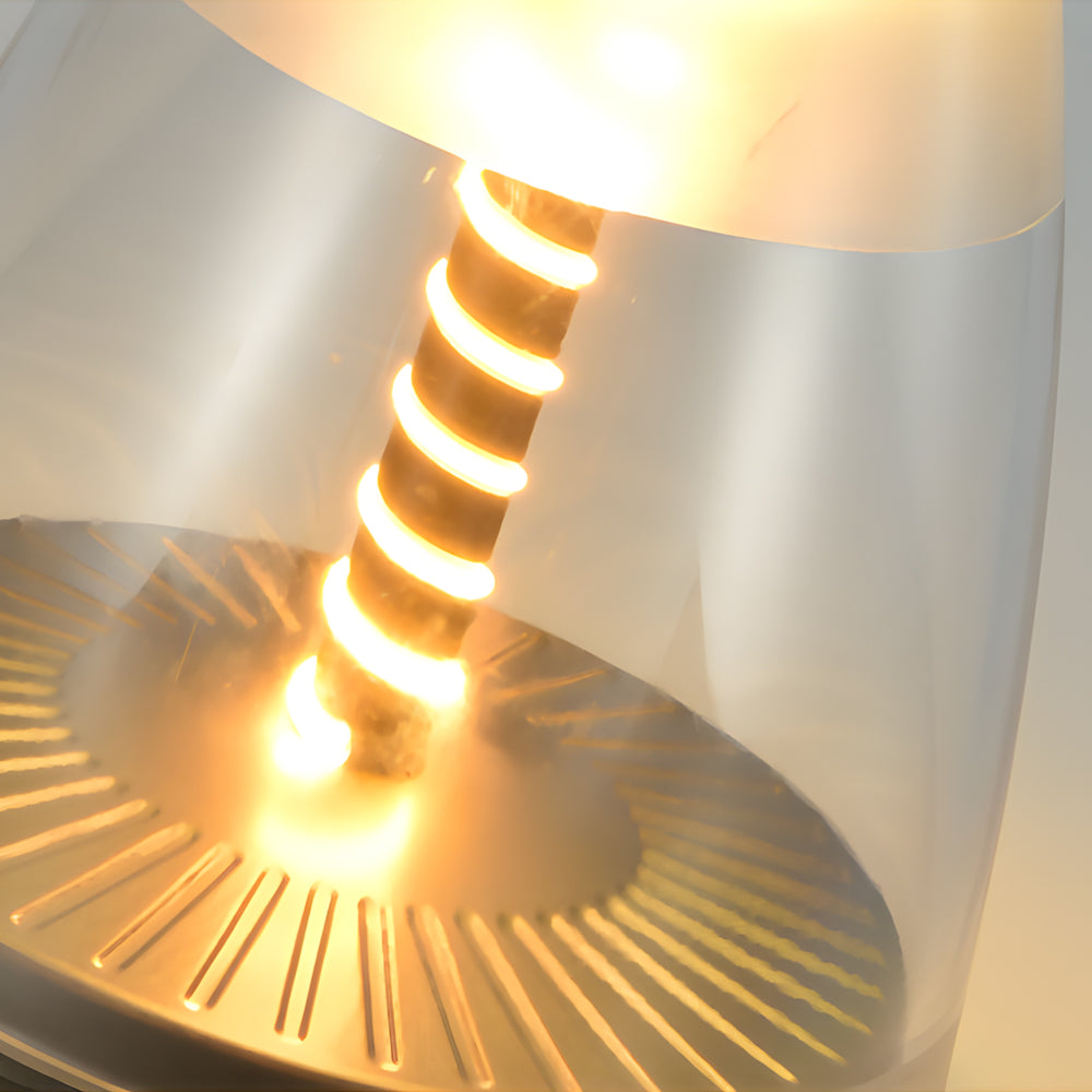 Premium Portable Battery-Powered Outdoor Spiral LED Table Lamp