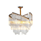 Luxury Vintage Crystal Copper Ceiling Chandelier