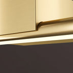 Brushed Brass Slim Cylinder LED Vanity Light for Bathrooms
