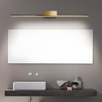 Brushed Brass Slim Cylinder LED Vanity Light for Bathrooms