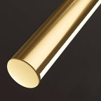 Brushed Brass Slim Cylinder LED Vanity Light for Bathrooms