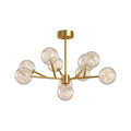 Contemporary Glass Globe Chandelier - Starry Sky Ceiling Light