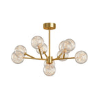 Contemporary Glass Globe Chandelier - Starry Sky Ceiling Light