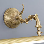 Brushed Gold Linear Vanity Light - European Copper Design