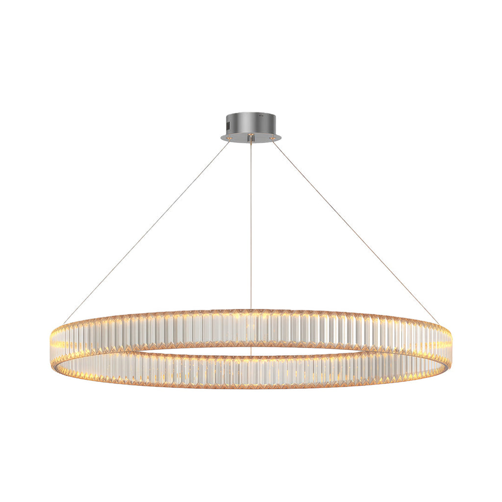 Premium Crystal Round Chandelier - Elegant Ceiling Light