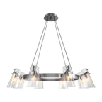 Modern Copper Chandelier - Elegant Ceiling Light Fixture