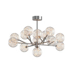 Contemporary Glass Globe Chandelier - Starry Sky Ceiling Light