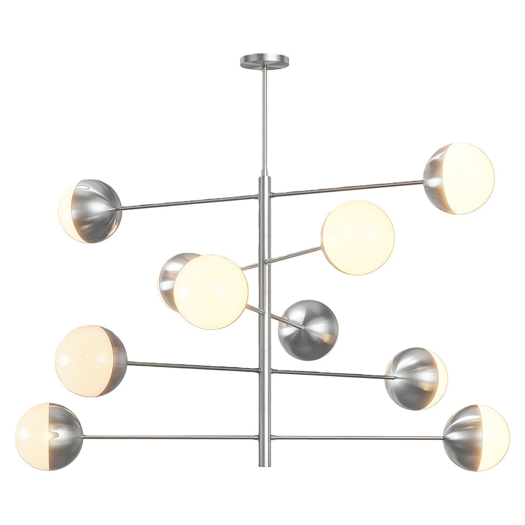 Modern Solid Copper Globe Chandelier Ceiling Light