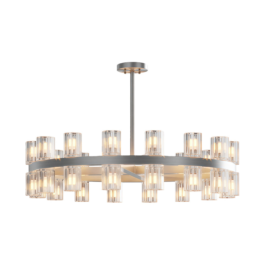 Premium Crystal Chandelier with Copper Ceiling Fixture