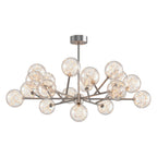 Contemporary Glass Globe Chandelier - Starry Sky Ceiling Light