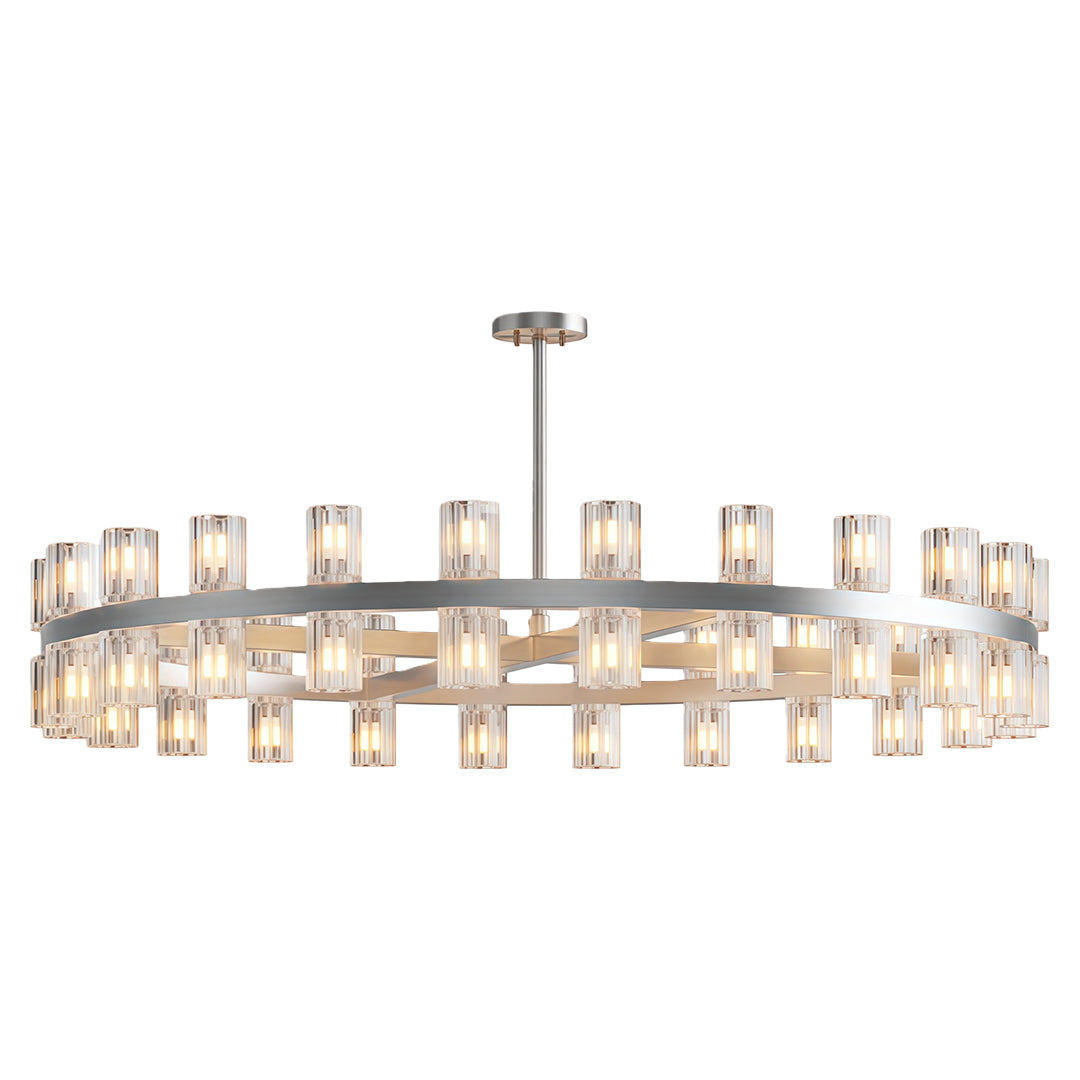 Premium Crystal Chandelier with Copper Ceiling Fixture