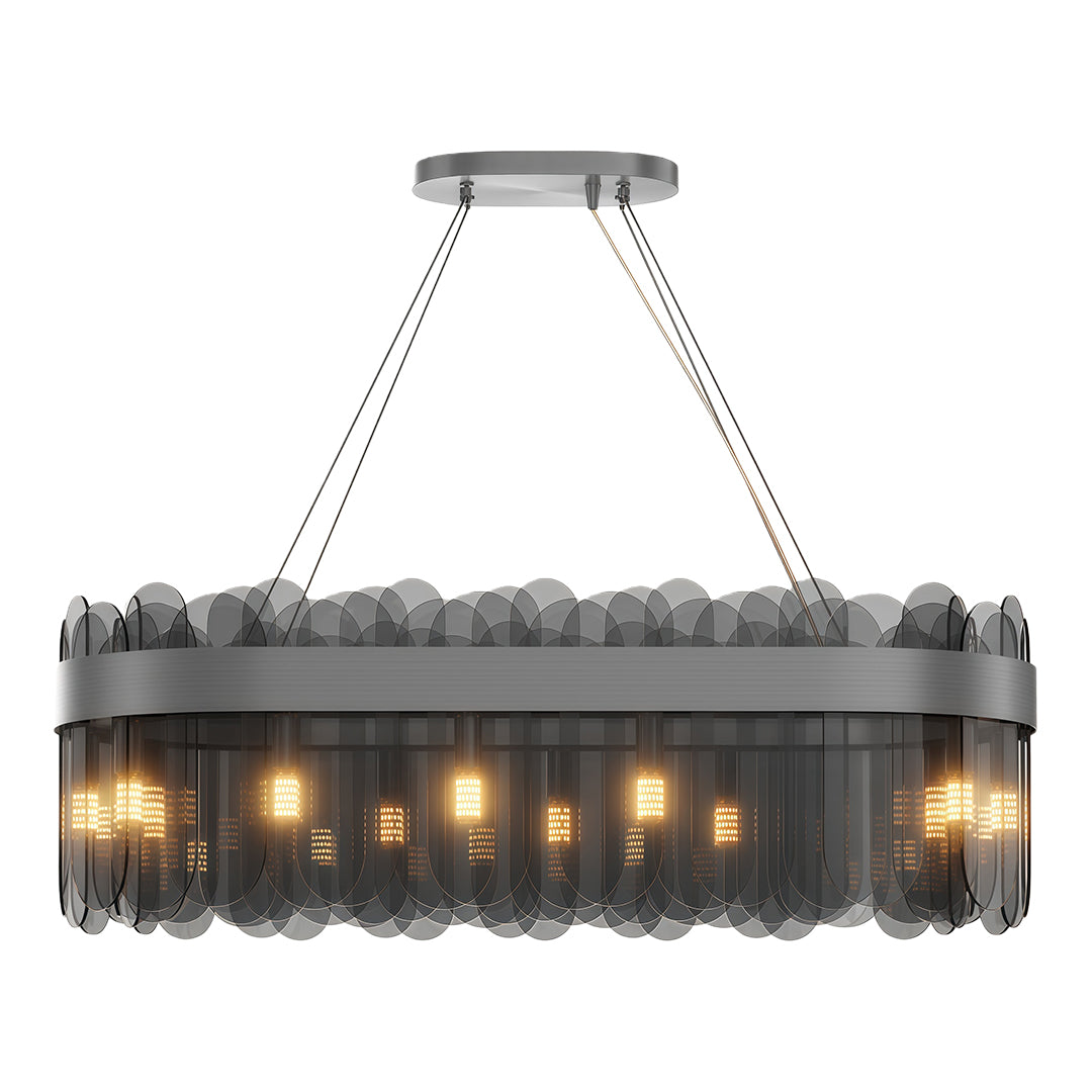 Luxury Glass Ceiling Chandelier - Modern Traditional Design