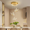 Modern Butterfly Chandelier - Metal and Acrylic Ceiling Light
