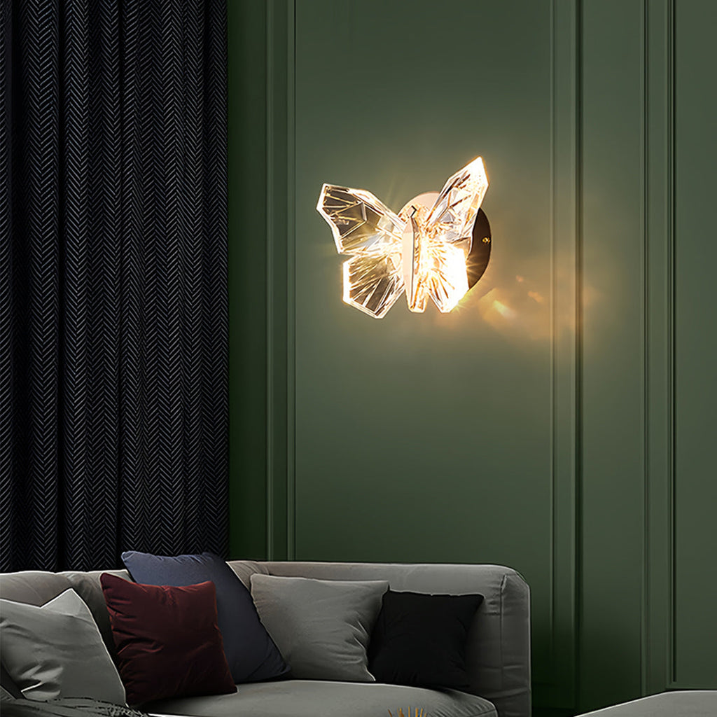 Elegant Butterfly Wall Sconce - Decorative Lighting Fixture