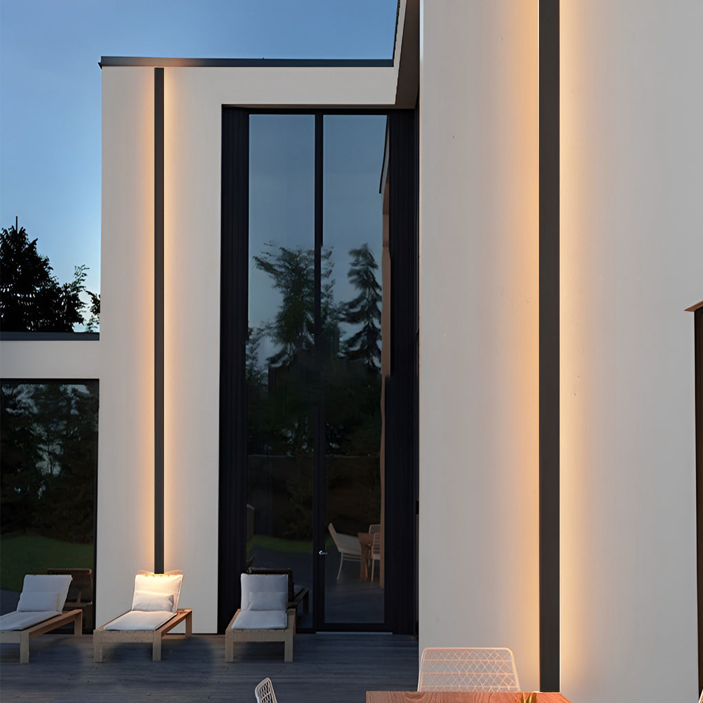 Premium Waterproof Black LED RGB Linear Wall Light for Outdoor Use