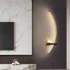 Modern LED Curved Wall Light - Elegant Fixture for Home & Living Room