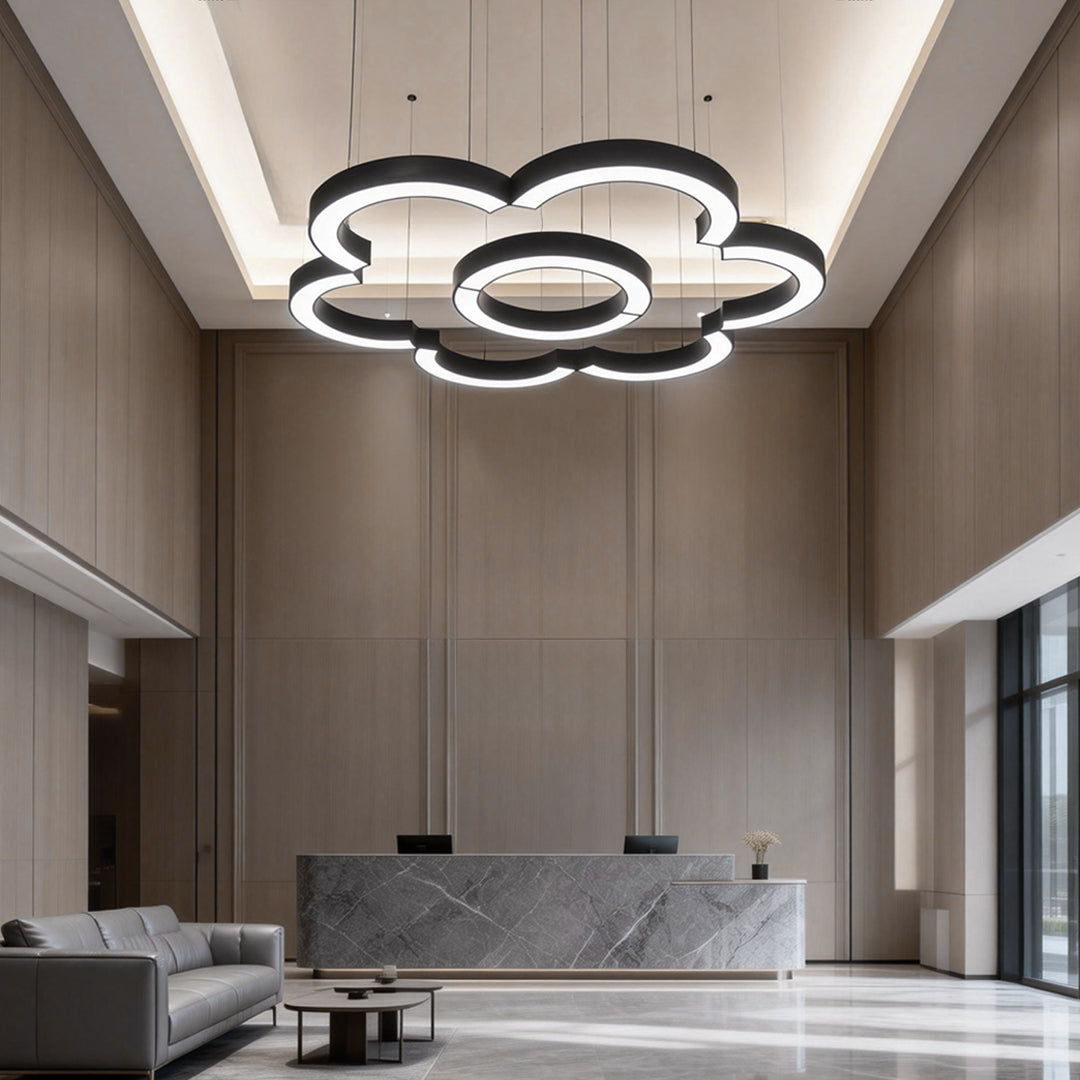 Set of 2 C-Shaped Pendant Lights - Minimalist Arc Design for Modern Spaces